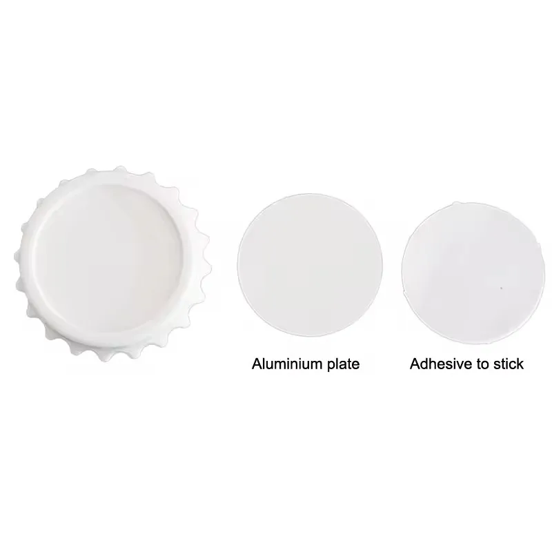 2024 New Arrival Wholesale Custom Sublimation ABS Plastic Magnet Printable Blank Bear Can Bottle Opener