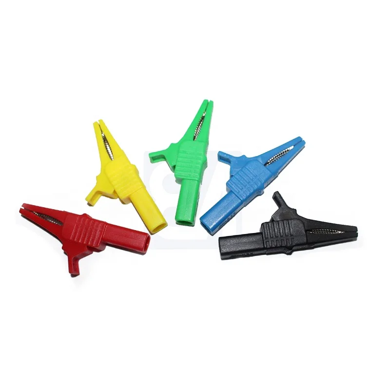 32A 84MM Nickel Plated Brass Nylon Material PVC Insulated Test Dolphin Clip