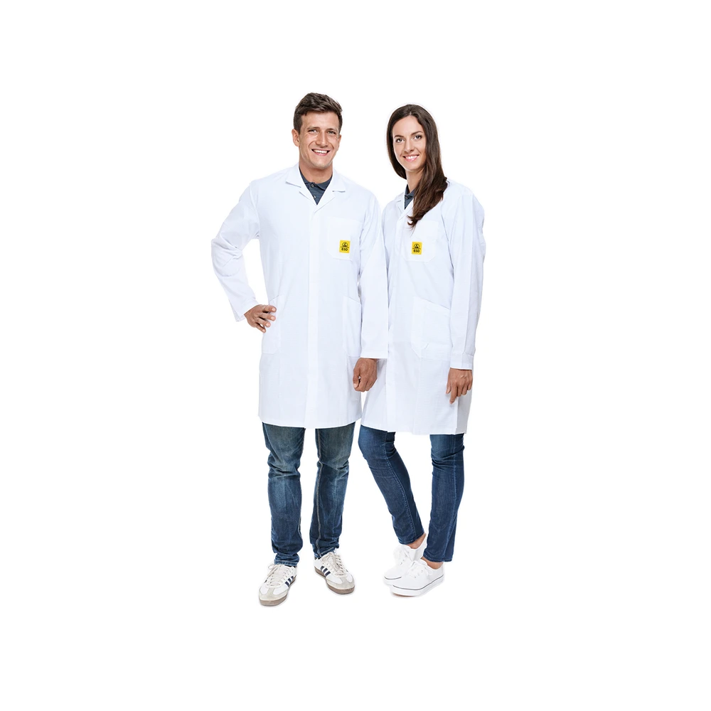 WEIDINGER Germany Wholesale Professional Women Men Working Clothes Lightweight ESD Work Coat White S