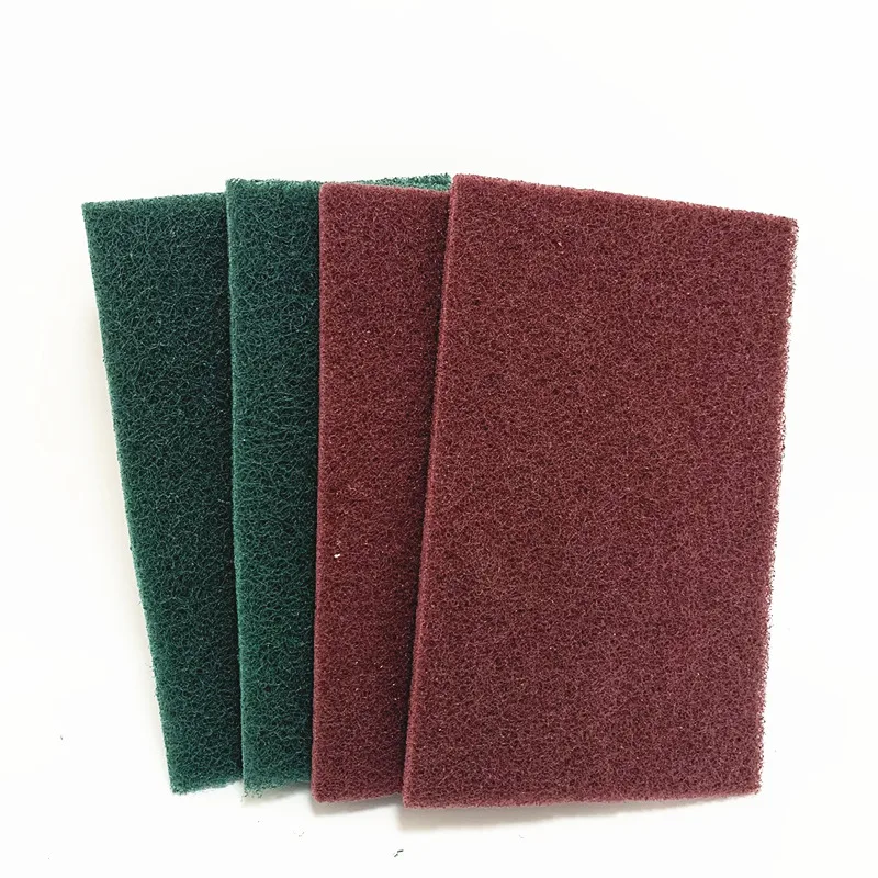 NON-WOVEN Abrasive Pad 150*100mm Nylon Fiber Cleaning Metal Scrub Pad Abrasive Scouring Pad