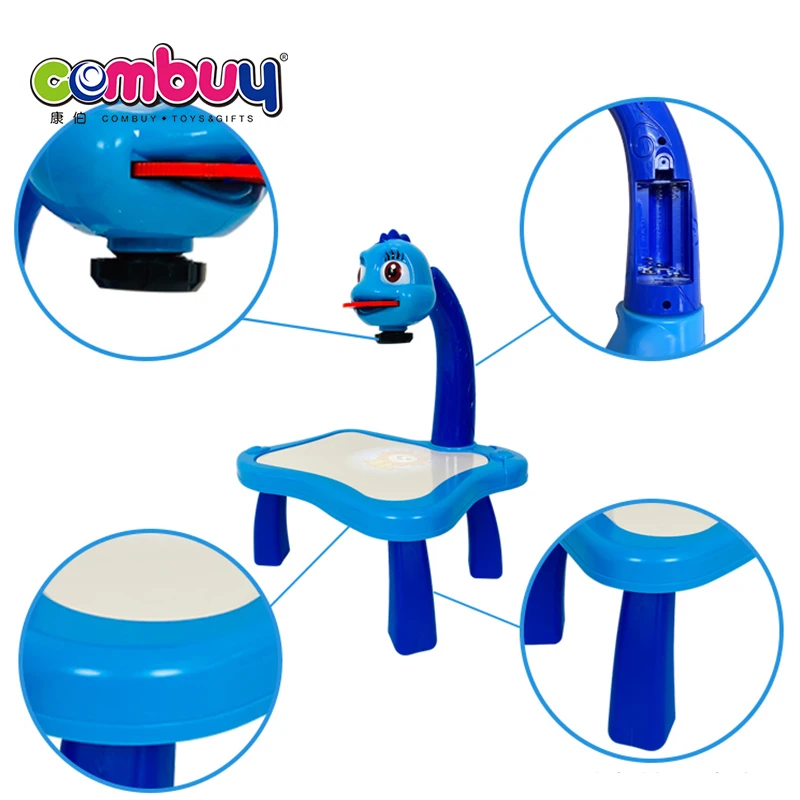 Intelligent drawing machine electric 3 in 1 kids projector painting toy