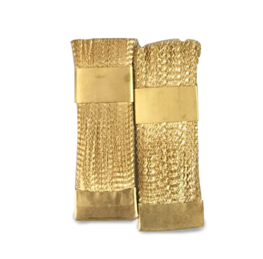 Nail Art Sanding Ring Copper Wire Brush Polishing Head Crevice Cleaning Flat Brass Wire Brush Nail Drill Bit Dust Cleaning Brush