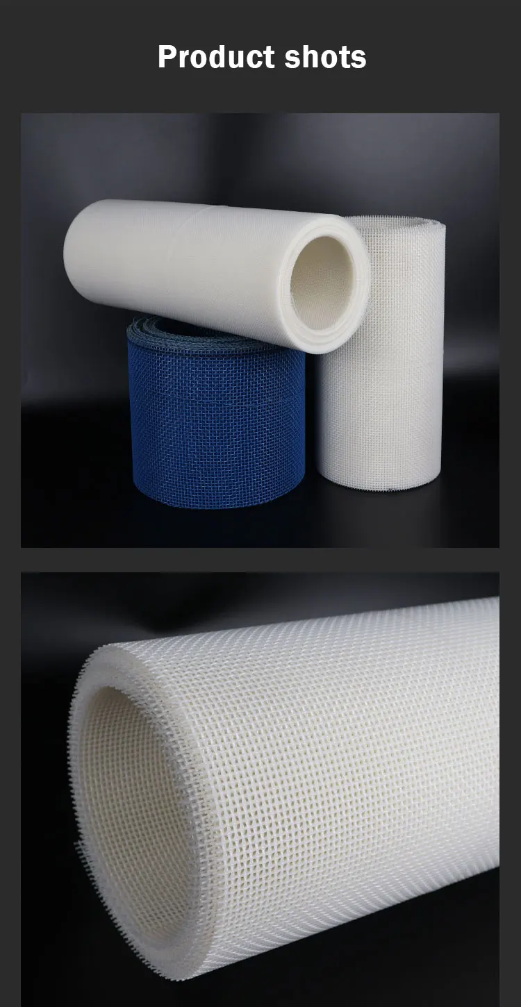 Making Press Felt for Paper Mills Sludge Dewatering Filter Polyester Spiral Linear Wire Mesh Screen Conveyor Belt