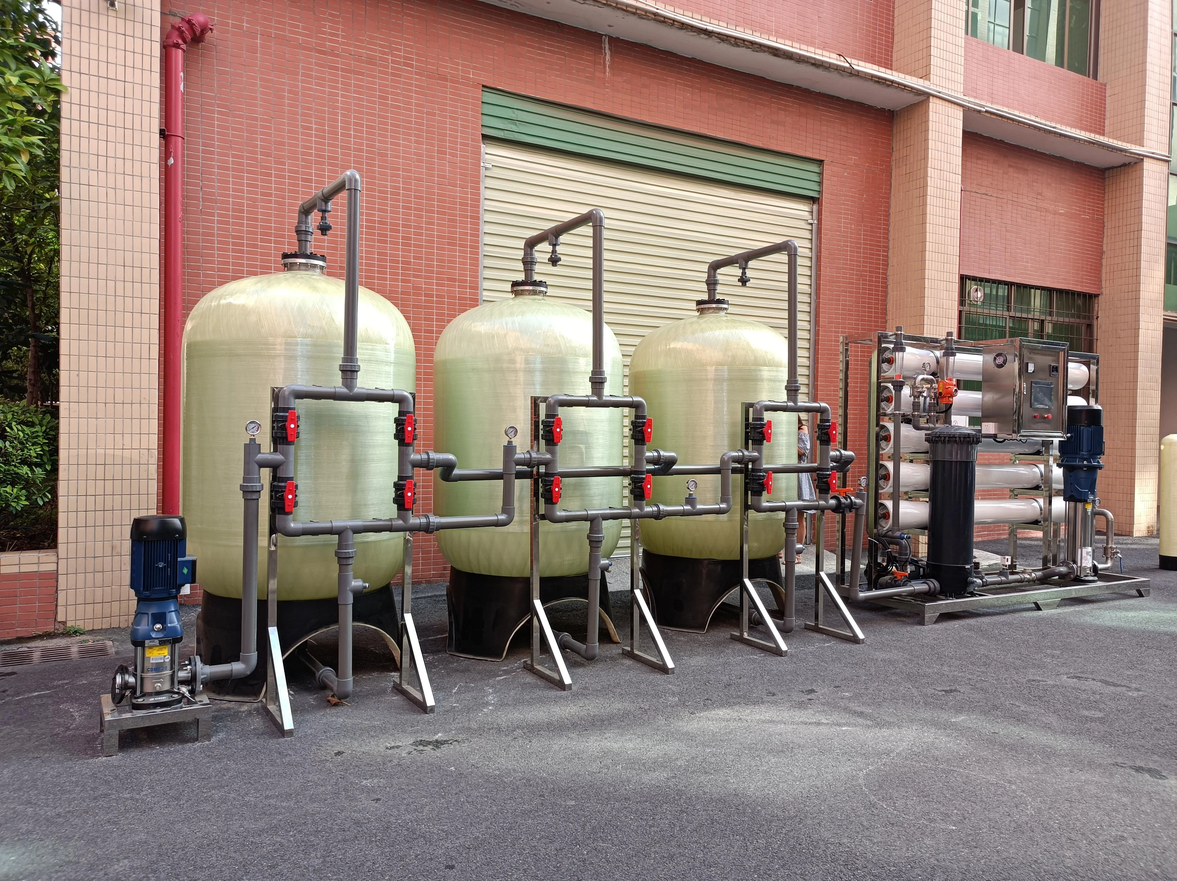 10000lh 10Cubic Meter/Hour FRP Tanks Stainless Steel 316 Pump Reverse Osmosis Machines Osmose Inverse Equipment For Agriculture