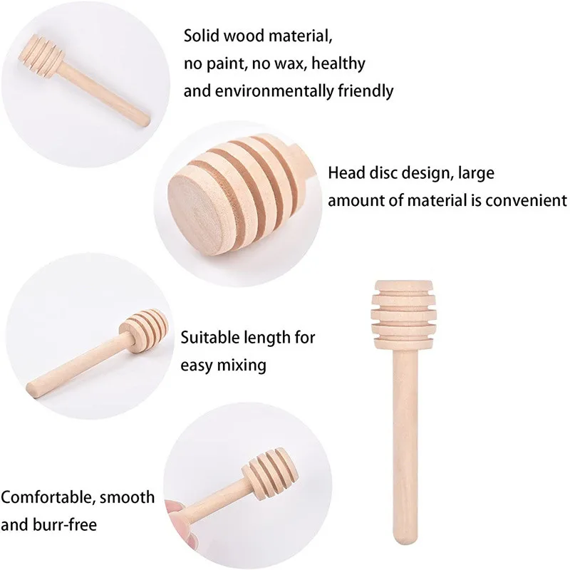 Ceramic Pot Mixer Spoon Glass Jar With Glass Ceramic Honey Pot Dipper For Jam