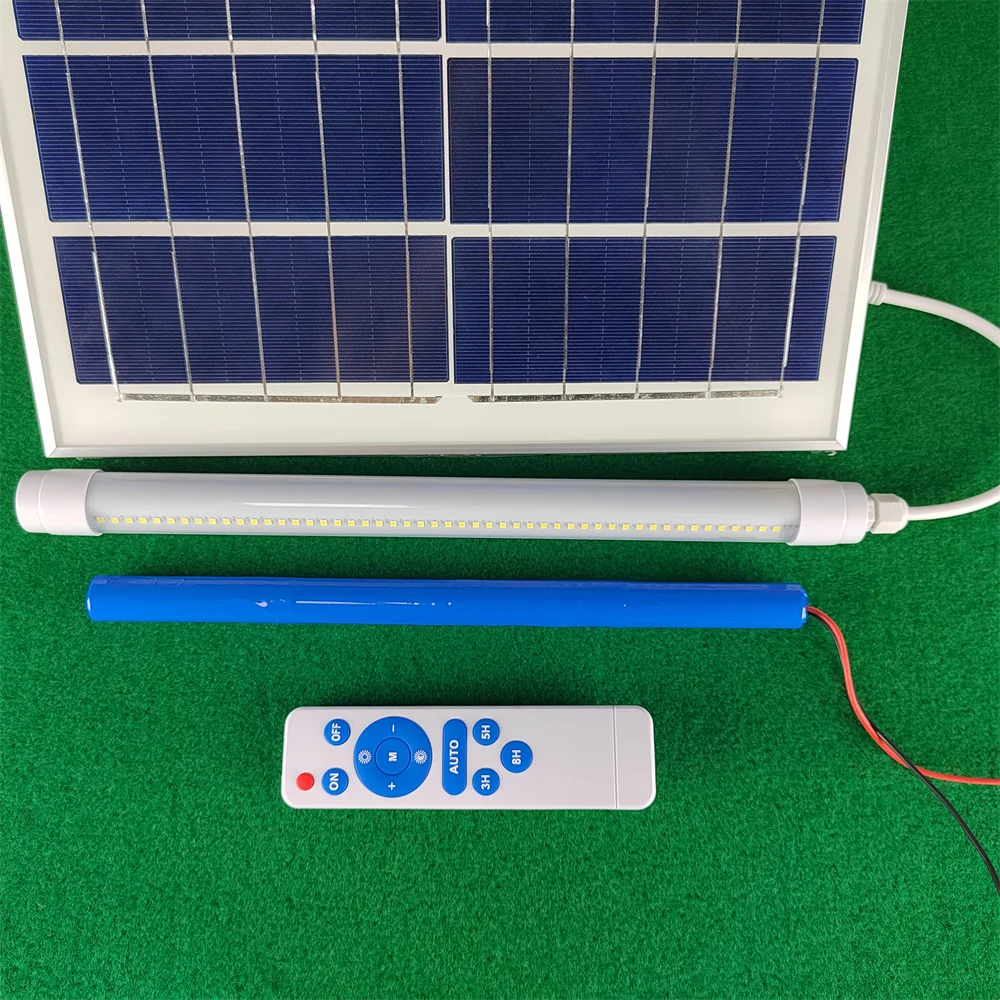 led light tube with battery pack solar tube lights led with solar  Remote Control 30cm ip65 Manufacturer T8 Solar led tube light