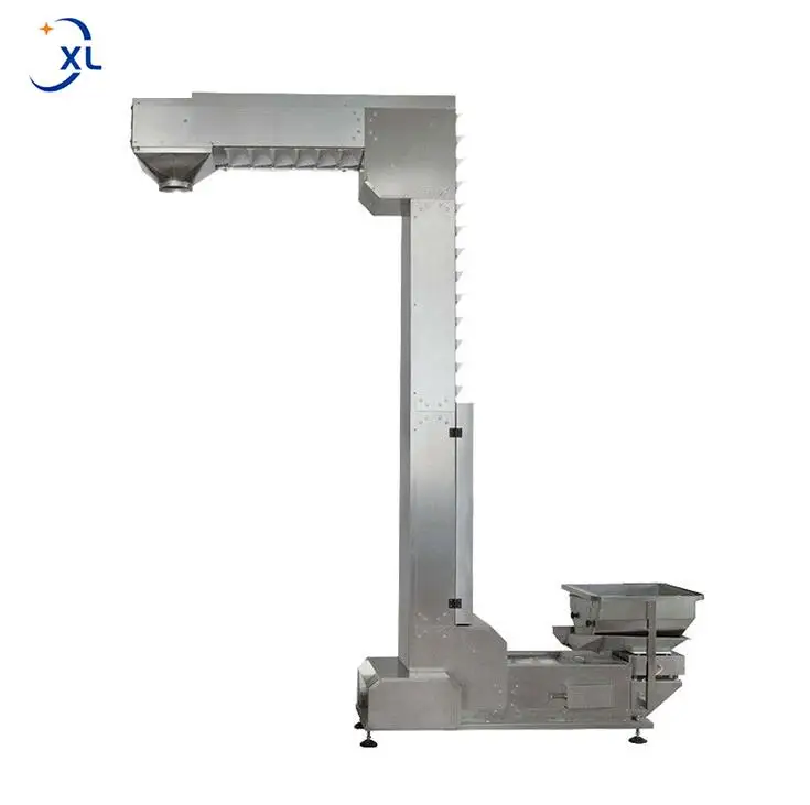 Flexible Packaging Bucket Conveyor Auto Feeder For Rice Nuts Granule CE