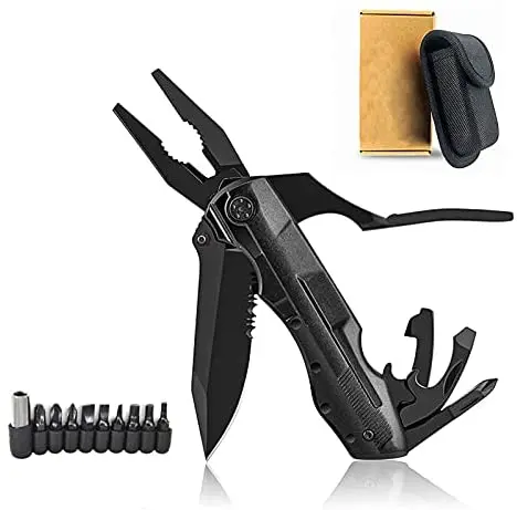 Многофункциональный инструмент из нержавеющей стали на заказ, карманный Мультитул с ножом для кемпинга