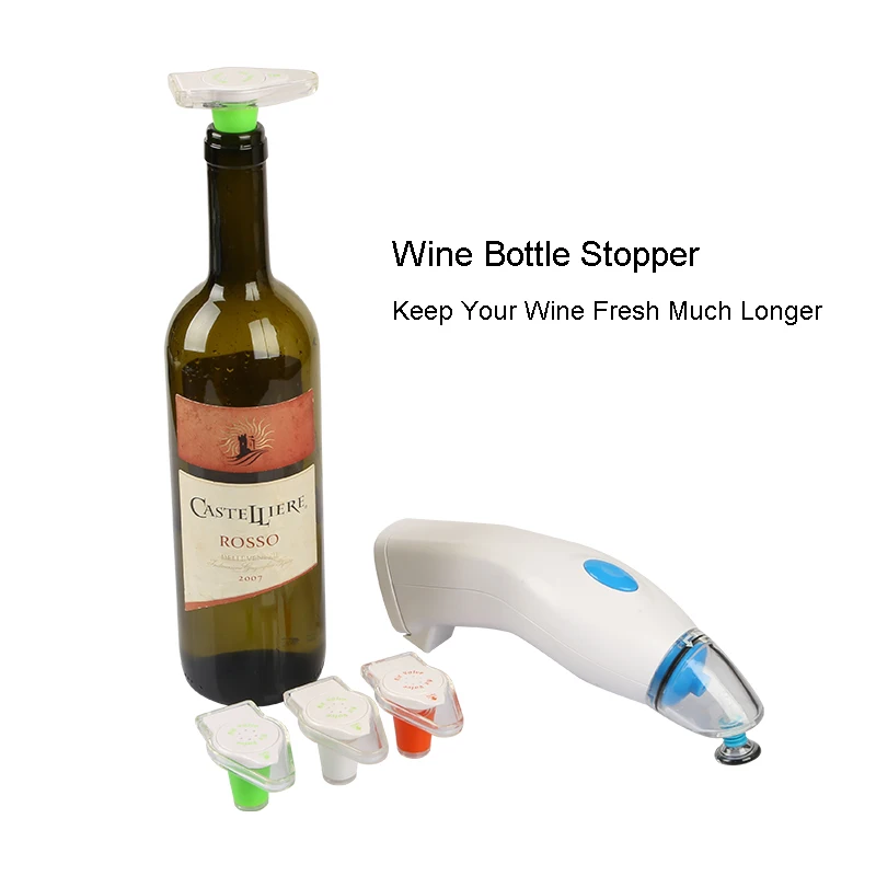 Wine bottle stopper,wine cork keep wine fresh with vacuum sealer