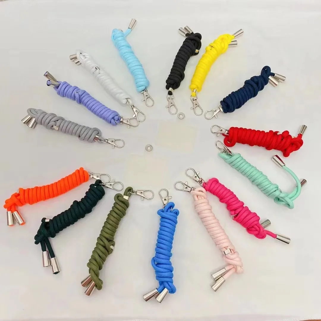 Universal Adjustable Crossbody Nylon phone case cord Tether Patch Mobile Phone Lanyard For All Smartphone Straps with Patch