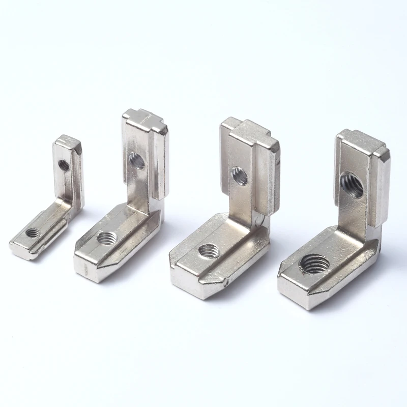 90 Degree L shape aluminium angle bracket inner Corner joint connector for 3030  T slot Aluminum profile