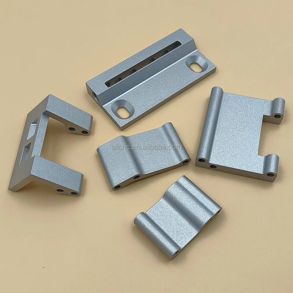 High precision cnc machined milling turning parts manufacturer bead blasted service aluminum custom cnc machining