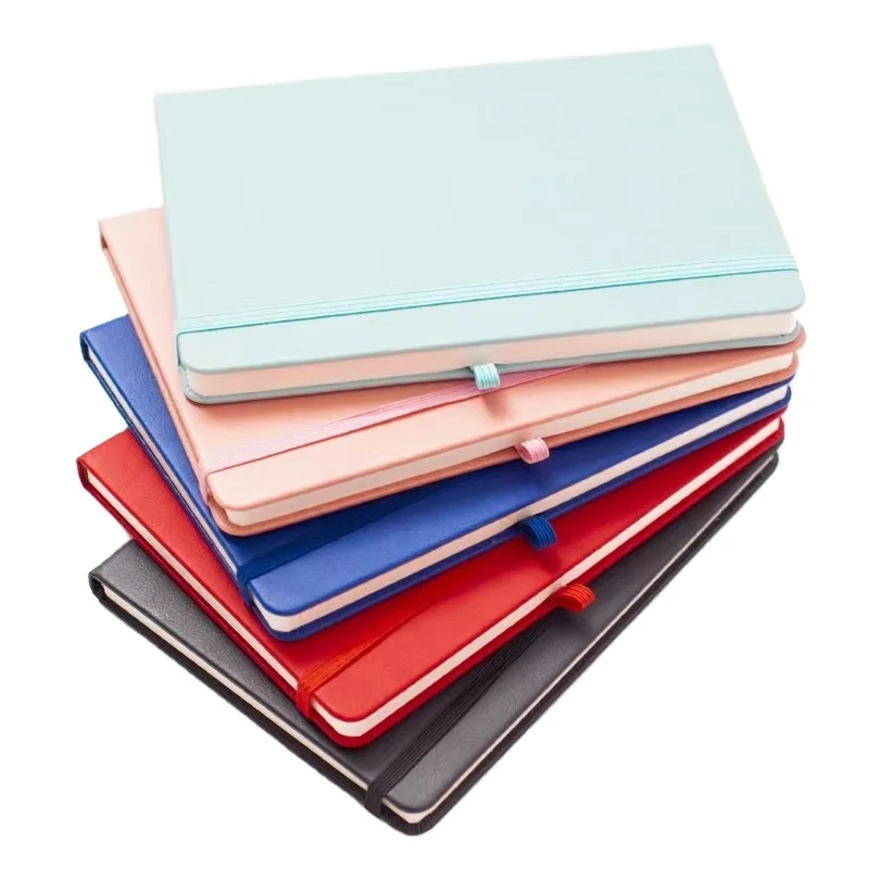 Elastic Band Pu Leather Journals Custom Logo Notebook Office School Supplies Custom Notebooks For Students School With Logo