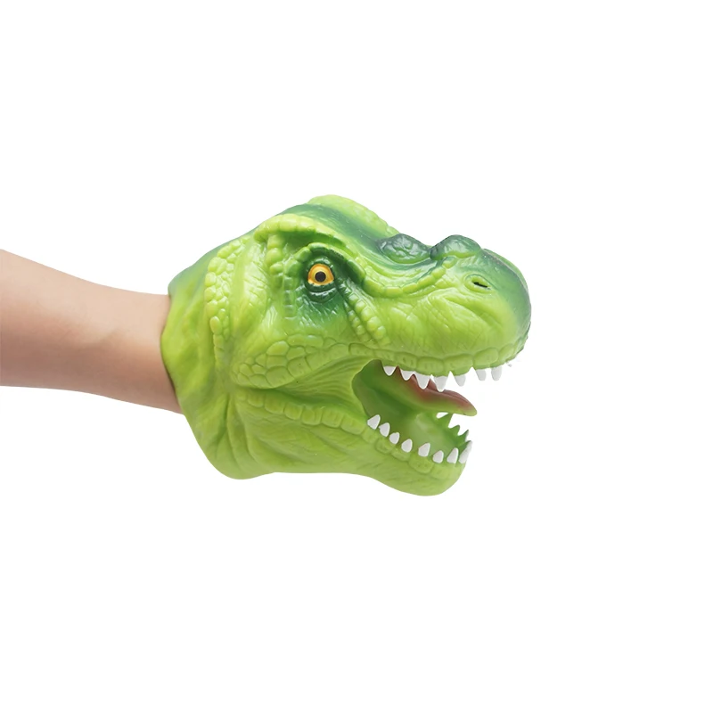 Fun Soft Plastic TPR Dinosaur Hand Puppet for Kids Puppet Theater Toy