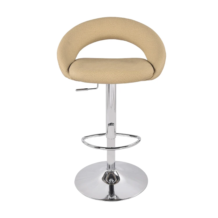 Gold Black Swivel Retro Wedding Bar Stool High Chair For Casino