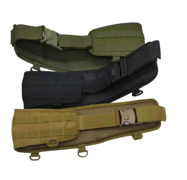 DFWB05 хаки пустынный камуфляж на заказ быстросъемный наружный военный ремень Molle тактический пояс с D кольцами