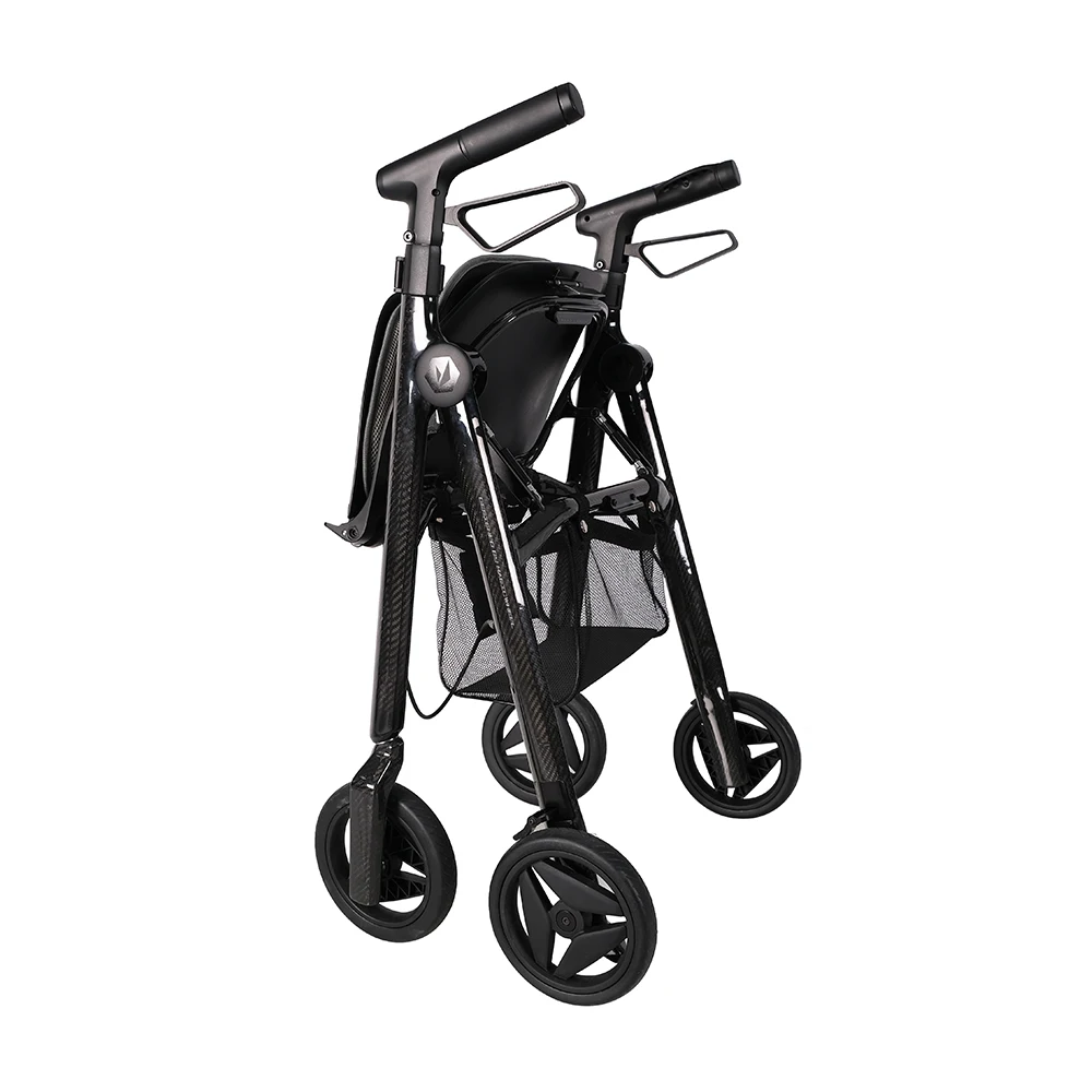 Подвижные вертикальные ходунки складной регулируемый супермаркет для покупок из углеродного волокна картонная упаковка инвалидных колясок 8 120 кг JBH