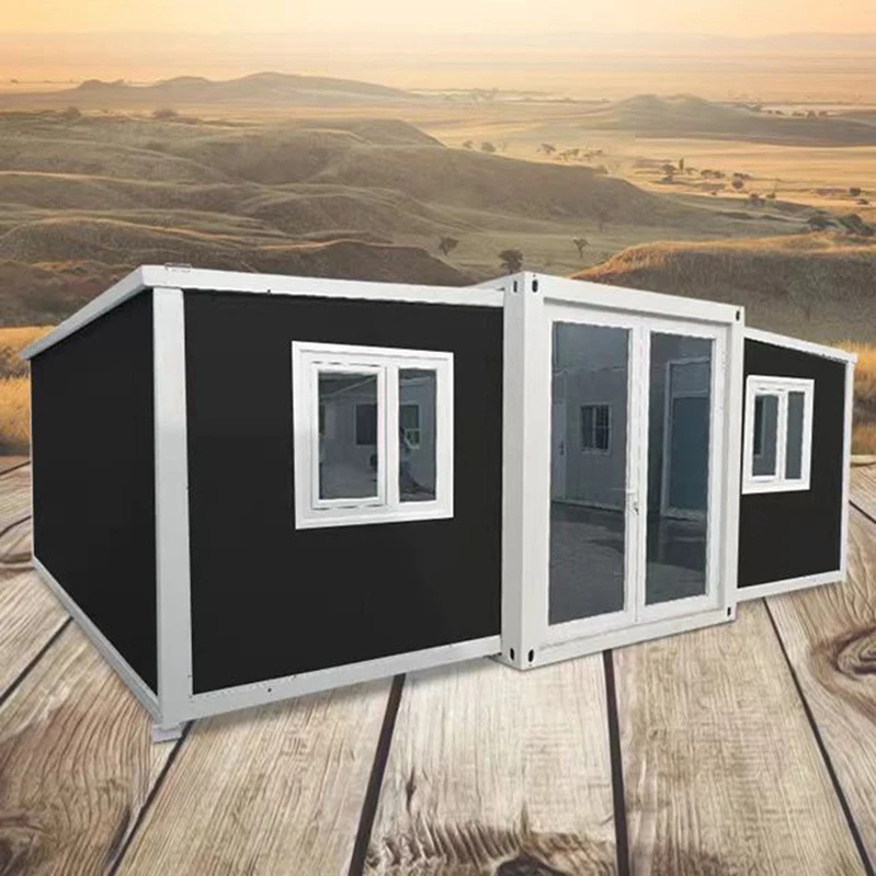 Extended Foldable Prefab Container Homes/40ft Folding Living Container/expandable Cabin Foldable Container House