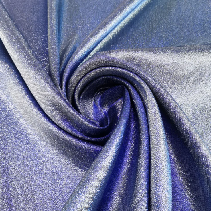 CHIC two-tone glitter LUREX fabric for fashion dress