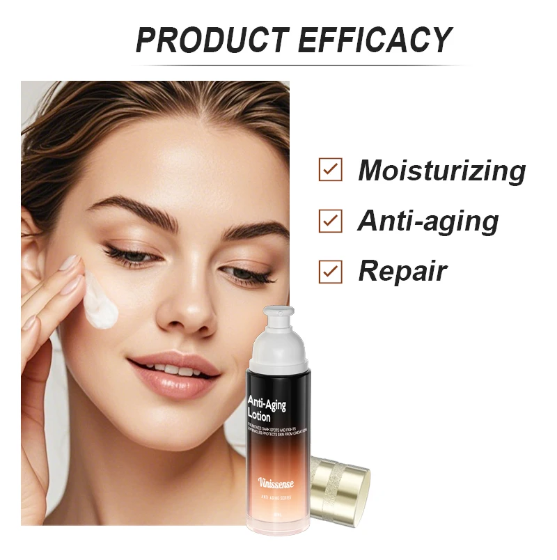 Vinissense Anti-Aging Lotion 80ml Reduces the appearance of fine lines, moisturizes and smoo the face OEM ODM  customized