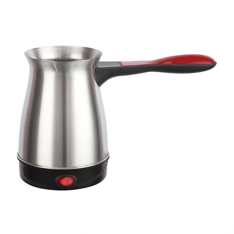 Hot selling high quality coffee heater stainless steel 600W electric Turkish coffee pot glass teapot