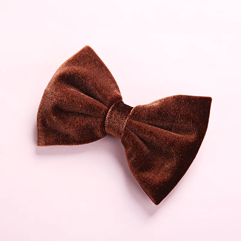 Baby girls fancy velvet hair bows girl hair bows accessories wholesale velvet hair bows