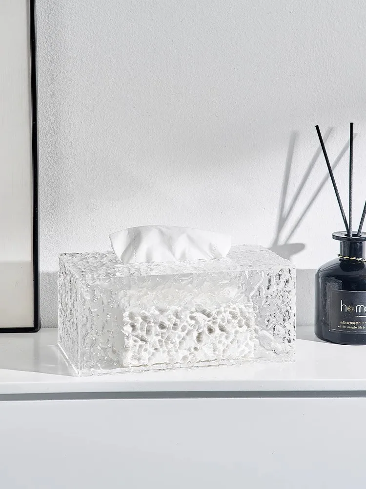 Plexiglass products European creative napkin box napkin box hotel supplies western restaurant acrylic display tissue box