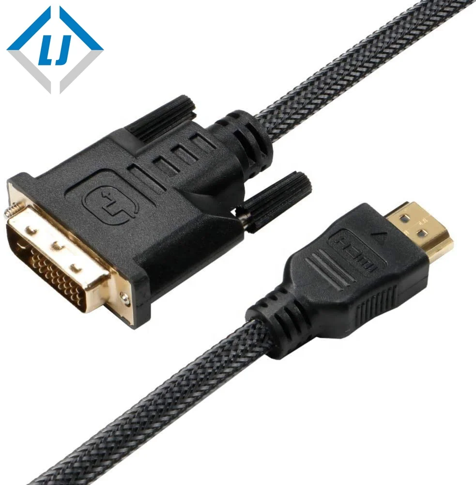 8K 60HZ 4:4:4 Zhongshan LJ высокоскоростной кабель HDMI-DVI пластиковая оболочка