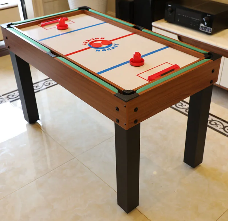 Factory Sale Kids Mini Wooden Toy Football Hockey Table Tennis 4 in 1 Functional Billiard Pool Snooker Tables