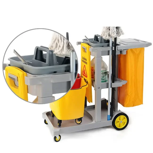 Factory Wholesale Plastic Hand-hold Storage Cleaning Bucket Caddy Organizer Hotel Cleaning Tray Tote Tool Bucket Tool Organizer