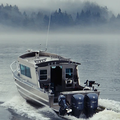 Kinocean  8.2m Aluminum Cabin  Boat Landing Craft Fishing Boat Rowing Vessel For Sale