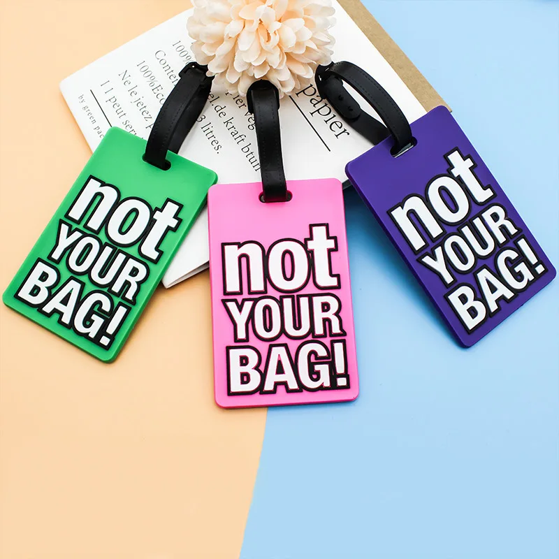 Silicone Luggage Tag Personalised Cartoon Shaped Rubber Tags Custom Luggage Tag For Promotional Gift
