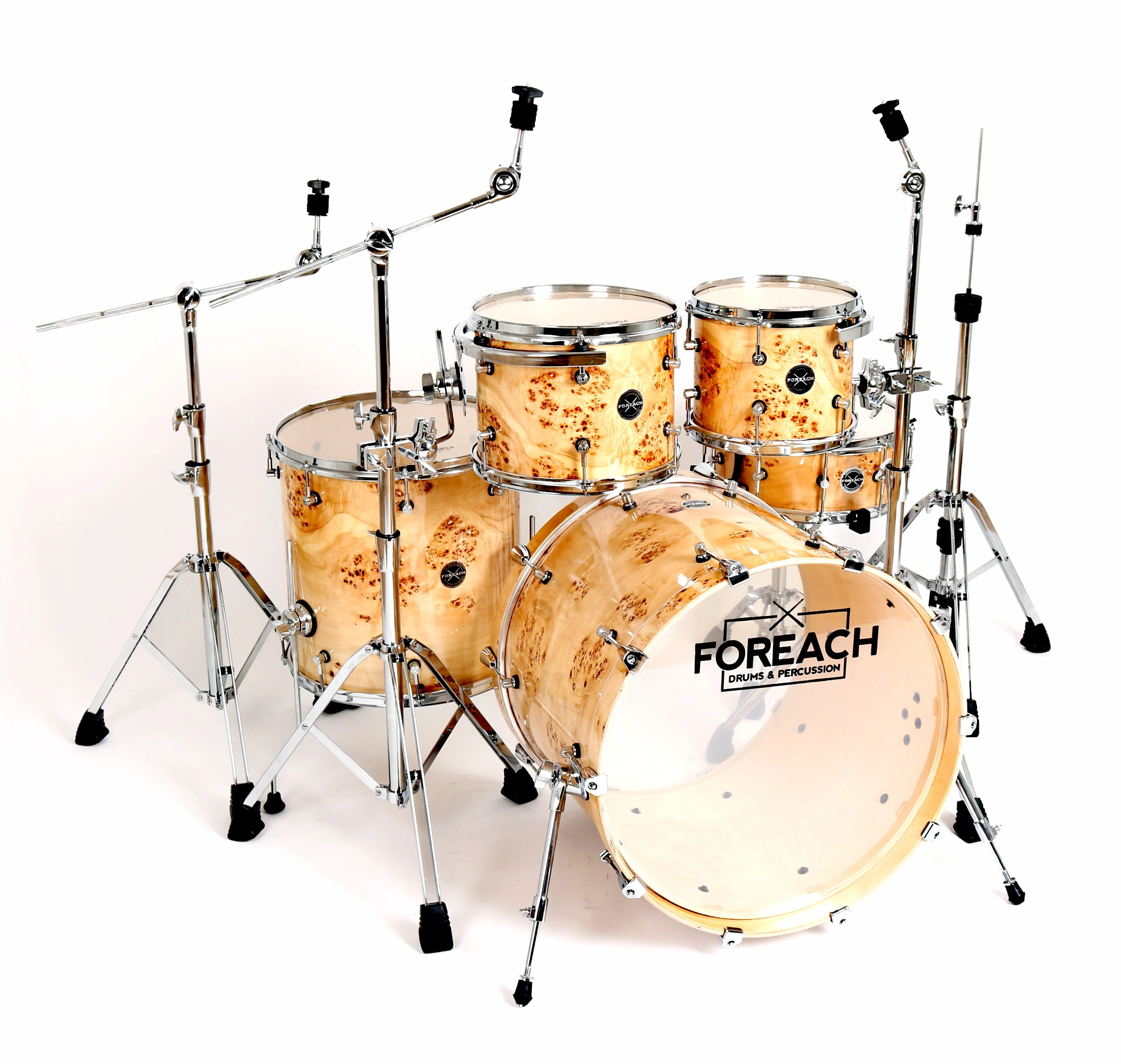 FOREACH High Quality Poplar Burl Drum Set