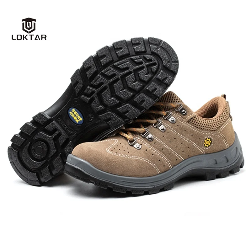 Comfortable Breathable Safety Shoes Worker Security Steel Toe Cap Shoes for Men