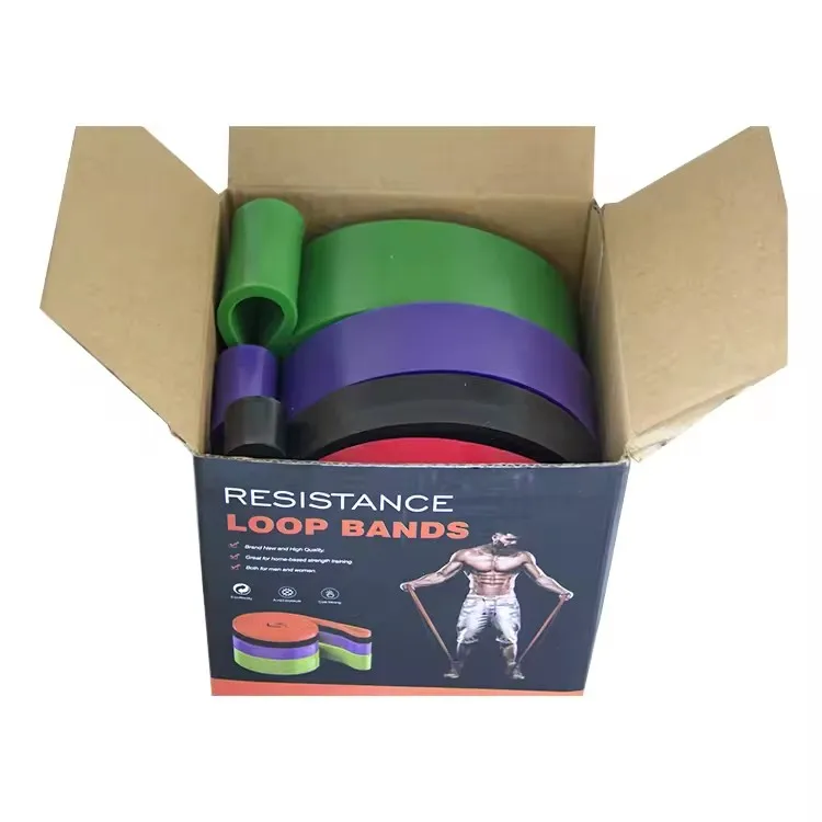 2080 mm Tpe Resistance Bands Set Home Fitness Pull-Ups Weight-Bearing Tension Band Elastic Rubber Band Gym Accessories