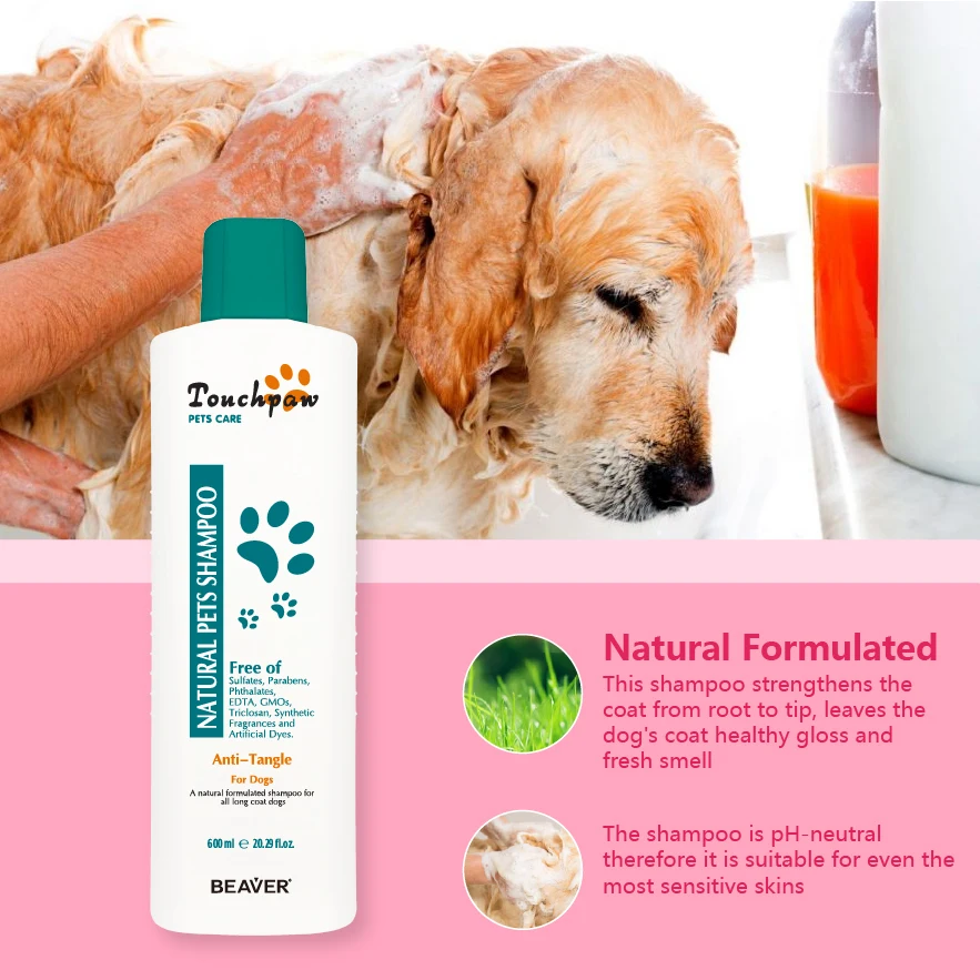 Wholesale Pet Shampoo for Natural Pet Hair Shampoo Dogs to All Kinds Coat Dogs Anti Tangle Organic Dog Shampoo and Conditioner