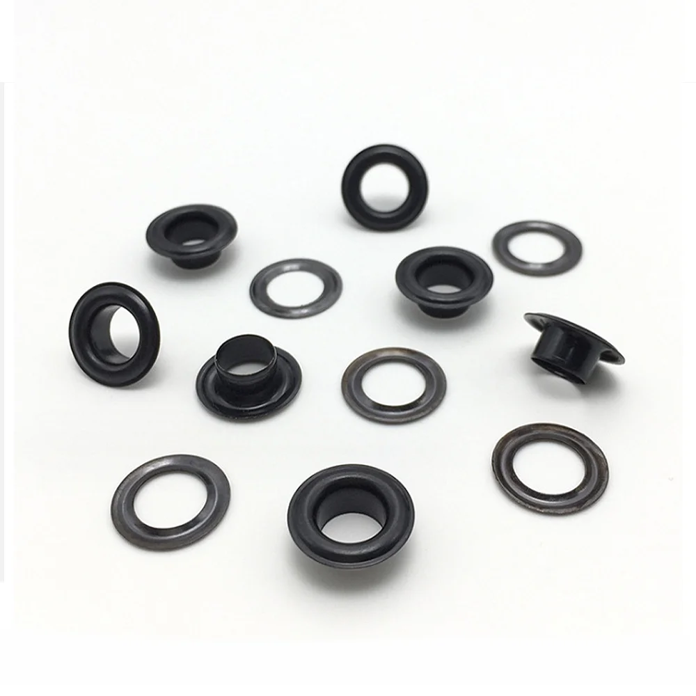 Copper Stainless Steel Plating Round Anti Rust Brass Eyelet for Clothing Button Bag Tag Custom Double-sided