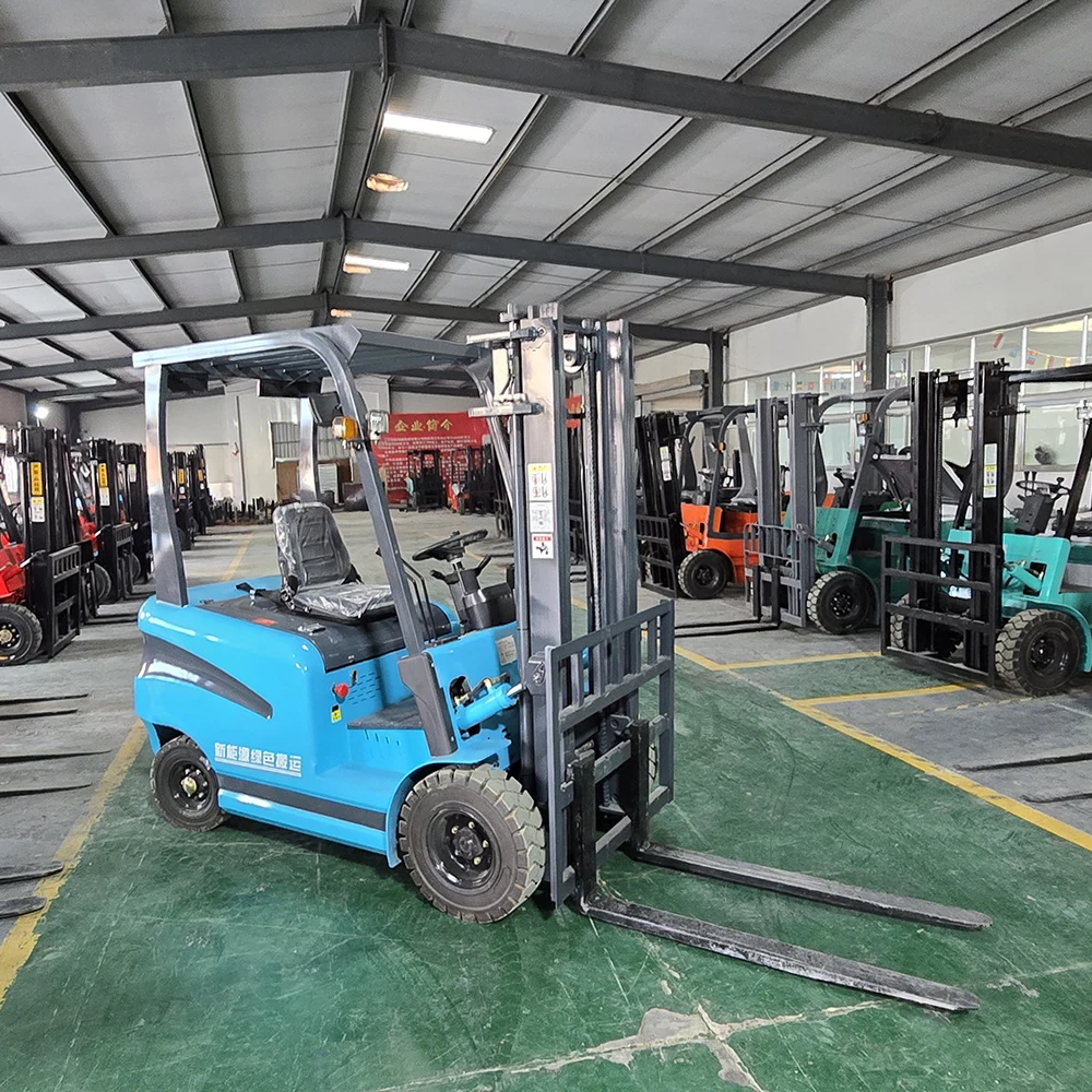 China New Hydraulic Stack Truck Small Fork Lift Pallet Stacker 1.5 Ton 2 Ton Electric Forklift