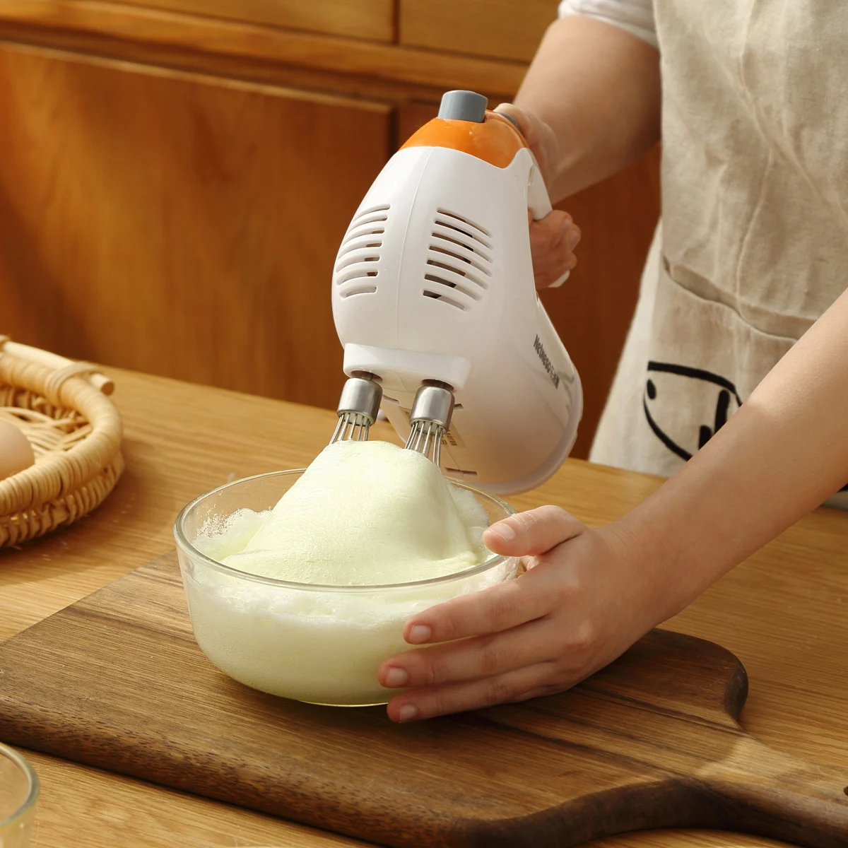 OEM Factory Supplier Hand Mixer Fruit Chopper Salad Stirrer Cook Blender Butter Mixture Cream Machine Electric Egg Whisk
