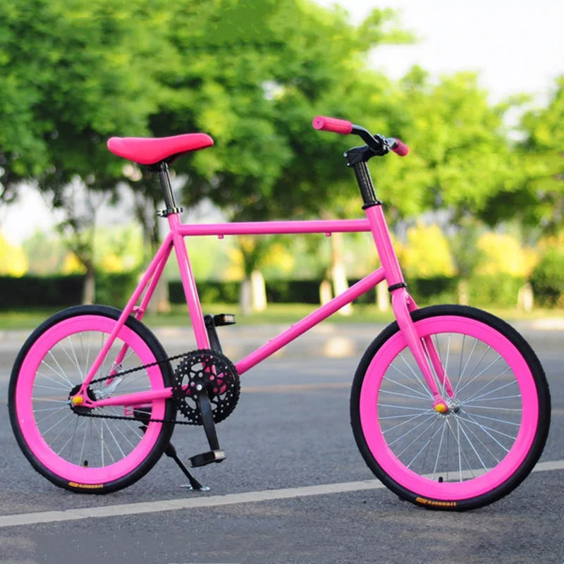 Hot Sale 20 Inch 40 Knife Spoked Wheel Sports Student Adult Aluminium Lightest Mini Beautiful Bicycle Fixed Gear Bike