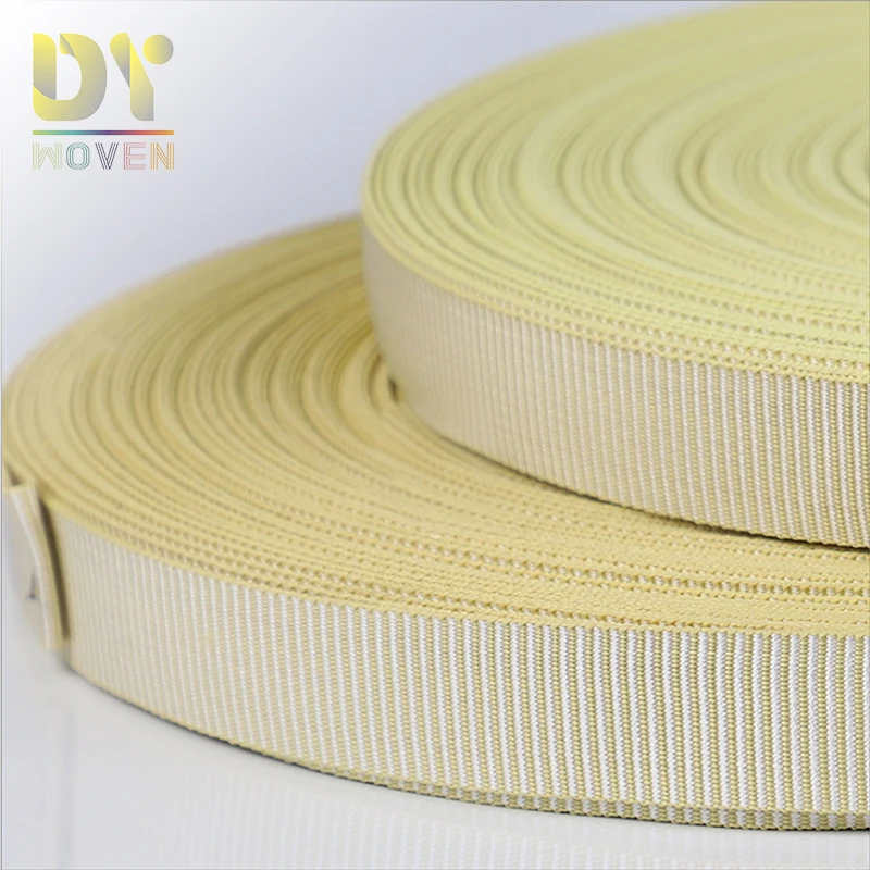 Aramid 25Mm Strap Woven Belt Custom Kevlars Outdoor Seatbelt Fireproof Webbing