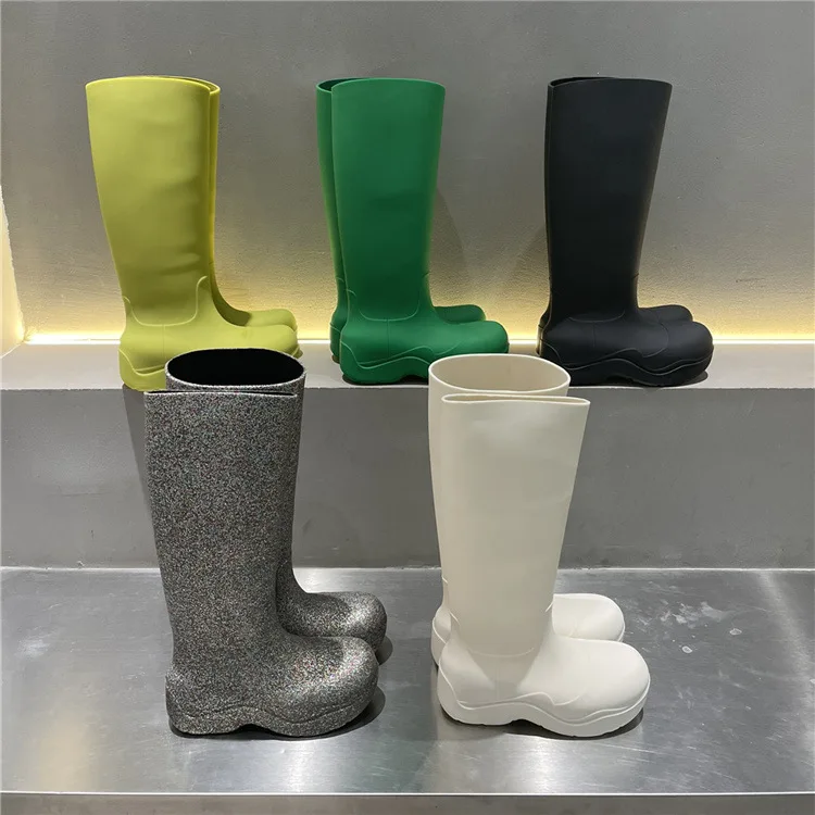 TX Autumn and winter new jelly color rain boots long rain boots