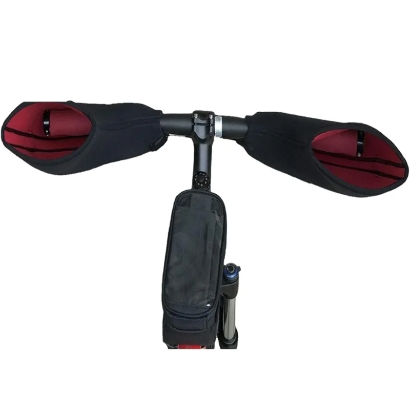 UOO Factory Price Bike Handlebar Mitts Cyclist rockbro Mittens for Winter Thermal Cover for Handlebar Keep Hands Warm 1 Pair