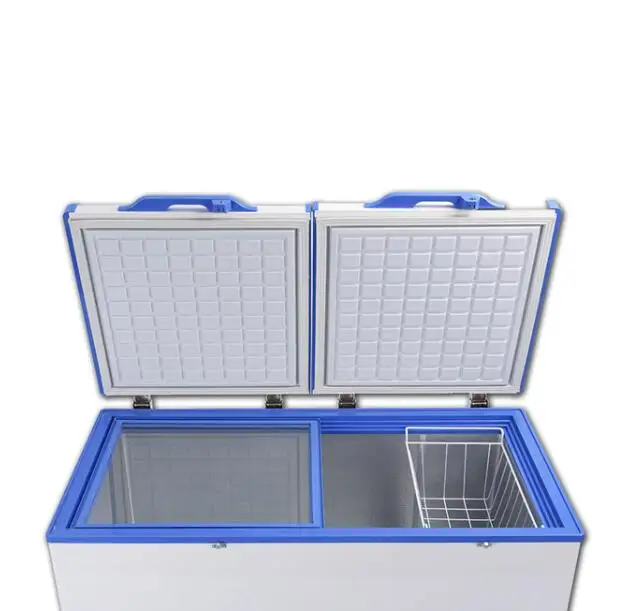 258 Liters Solar-Powered Chest Freezer,   Double Temperature Solar Freezer