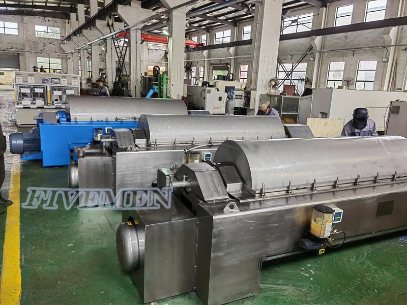 High Efficiency Continuous Horizontal Decanter Centrifuge Separator for Dewatering Humic Acid Waste Sludge