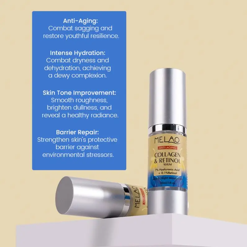 High Quality Organic Skin Care Tightening Glowing Skin Day & Night Facial Moisturizer Lift Wrinkle Retinol Facial Serum