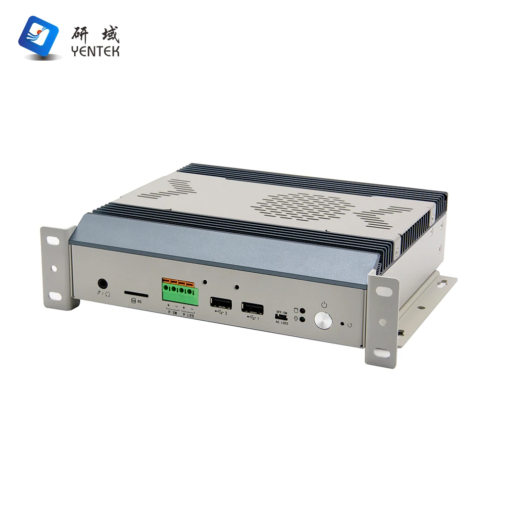 Embedded Intel i5 1235U i7 1255U Desktop Industrial PC 2 DDR4 MSATA M.2 VGA 2 HD 2 RJ45 LAN 2 RS232 COM Fanless Linux Win10