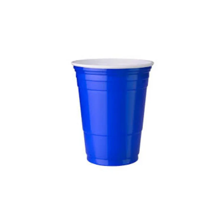 Juice Cup Clear Custom Plastic Disposable Custom Wholesale Party 16oz Black PS Beer Cup 10g 1000pcs 16OZ/510ML