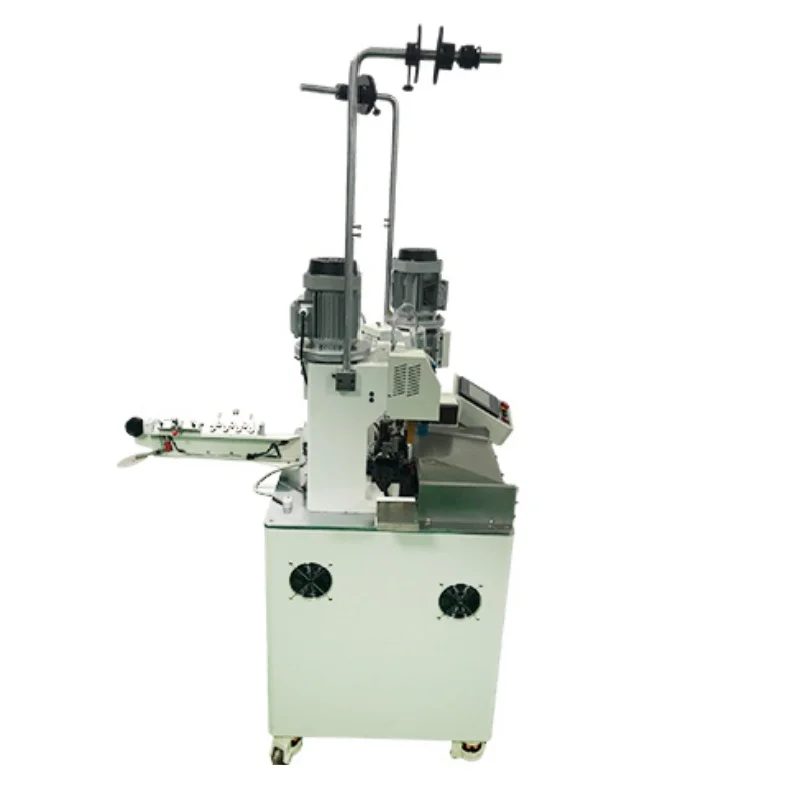 Automatic Two Head Tube Cable ID Number Tube Insert Machine Wire Cutting Stripping Terminal Crimping Machine