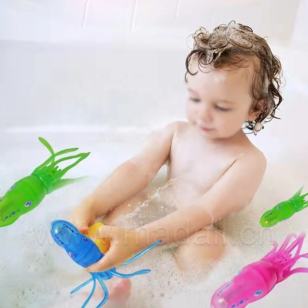 Cartoon Child Electric Baby Bath Toy Animal Toddler Baby Bathtub Squirter Octopus Penguins Bathroom Shower Sea Animal Fish L-219